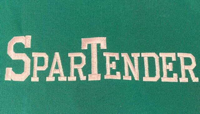 What the name of your fishing boat?  Let&rsquo;s embroider it EVERYWHERE!  #spartans #michiganstate #gogreen💚 #macavenue #fishingboat #sunbrella