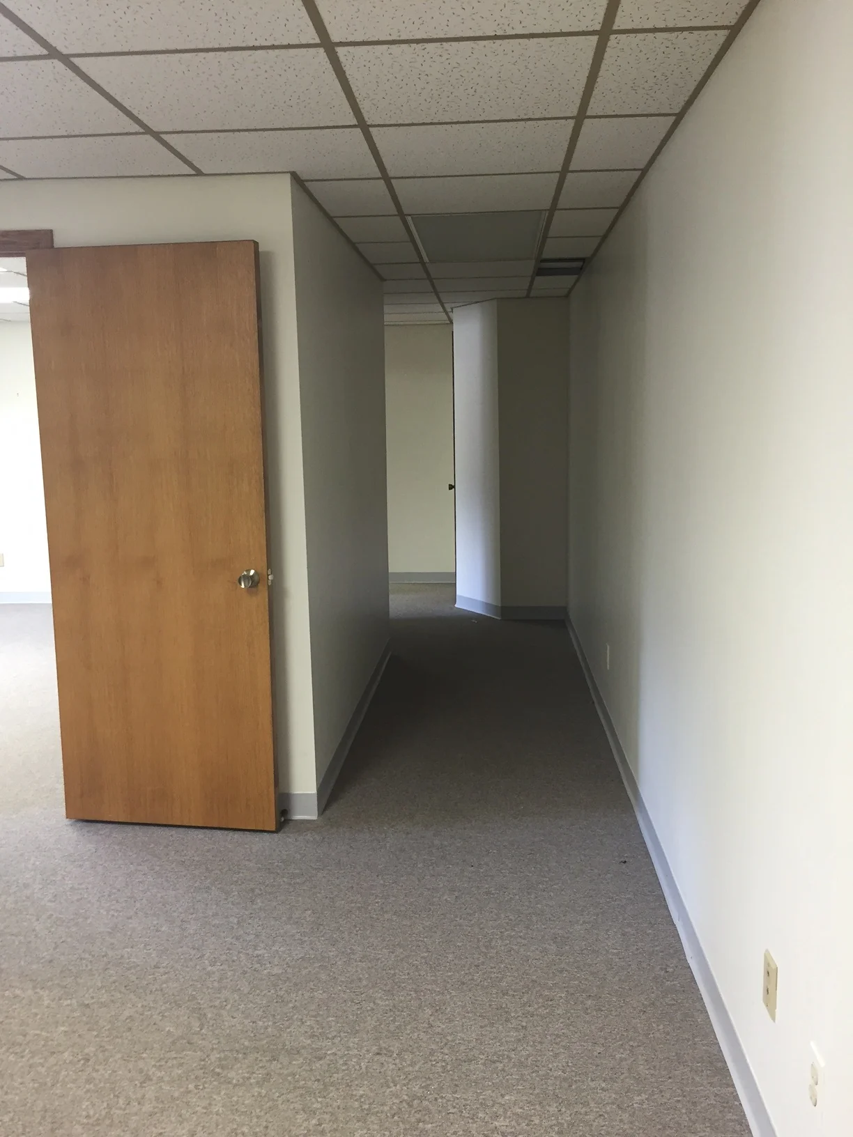 Before we added doors to either end of the resource library 