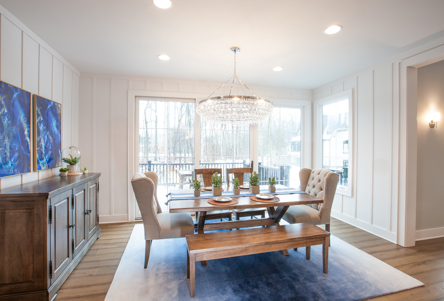 Manchester Hills, Grand Rapids, Michigan, Interior Designer, Fuchsia Design, Fuschia Design, Autumn Fuchs, Interior Design, West Michigan, Autocad, renovation, pop of color, talsma furniture, blue, green, mosaic tile fireplace,benjamin moore, battens, board and batten, west elm, crystal chandelier