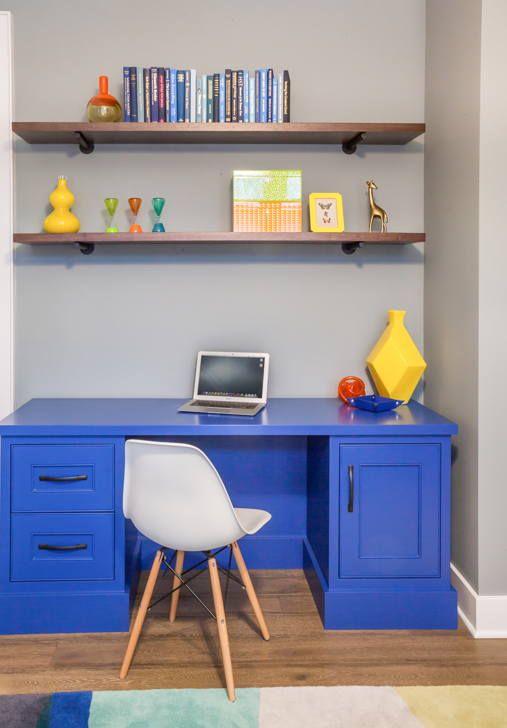 Manchester Hills, Grand Rapids, Michigan, Interior Designer, Fuchsia Design, Fuschia Design, Autumn Fuchs, Interior Design, West Michigan, Autocad, renovation, pop of color, talsma furniture, blue, green, mosaic tile fireplace,benjamin moore, west elm, home office, the custom shop, custom, desk, 
