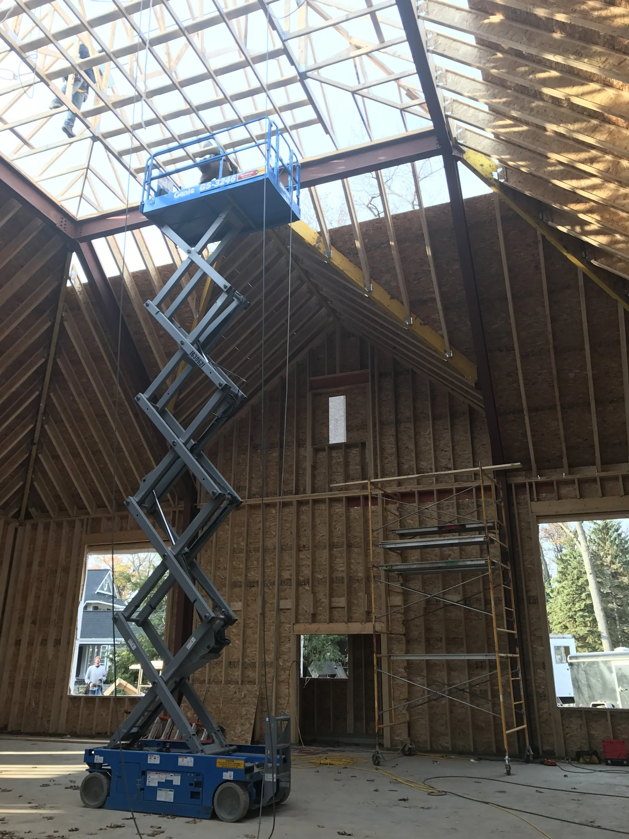 October 2016 -- During construction of basketball court