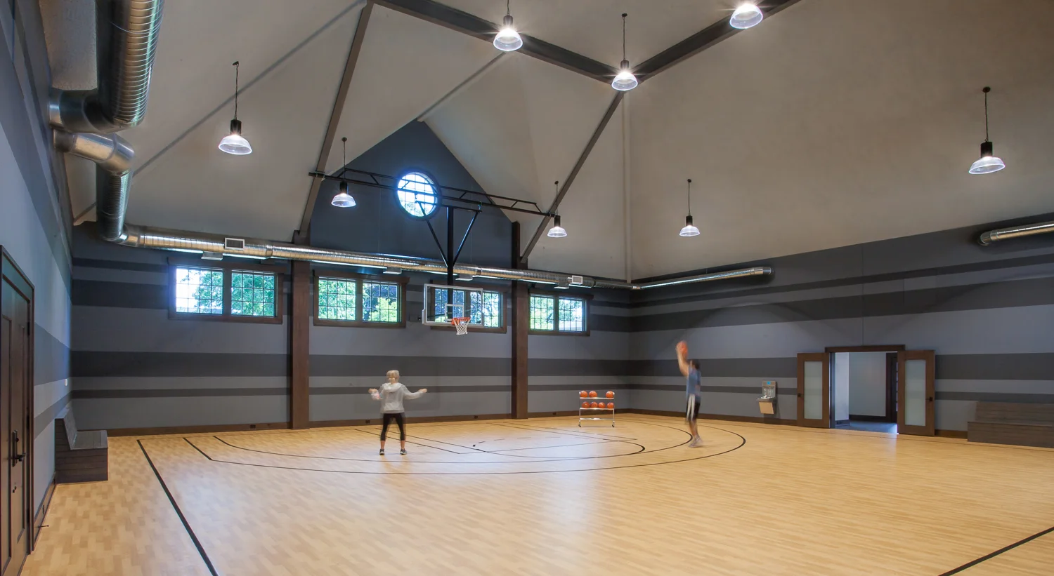 Indoor Basketball Court - Home House Gym
