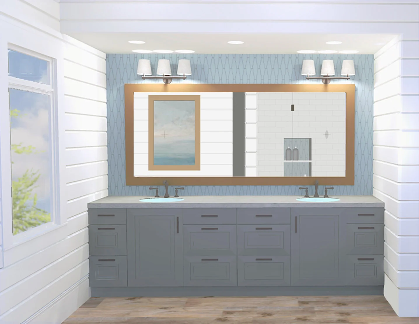 Master bathroom - concept rendering April 2016