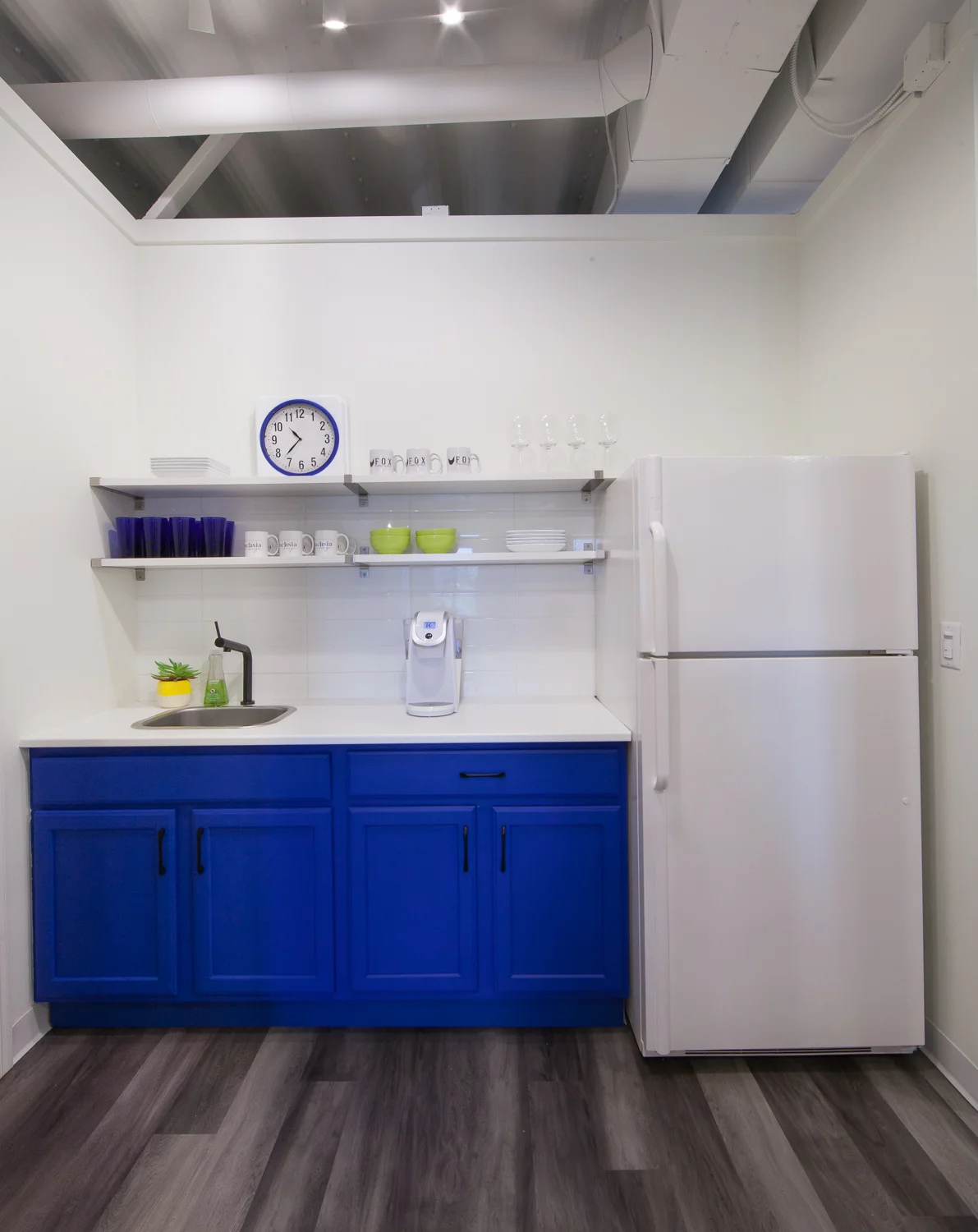 Fuchsia Design and Fox Consulting Group Office Renovation Kitchenette - Grand Rapids, MI
