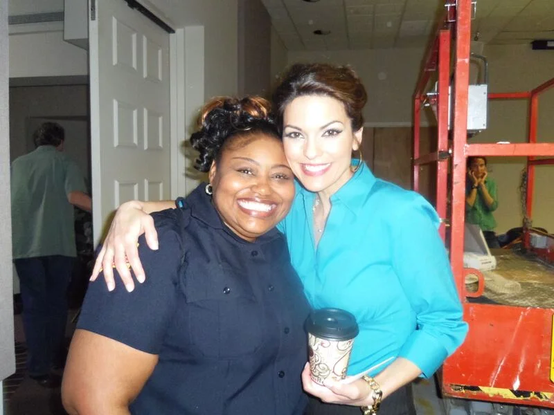 With Alana de la Garza