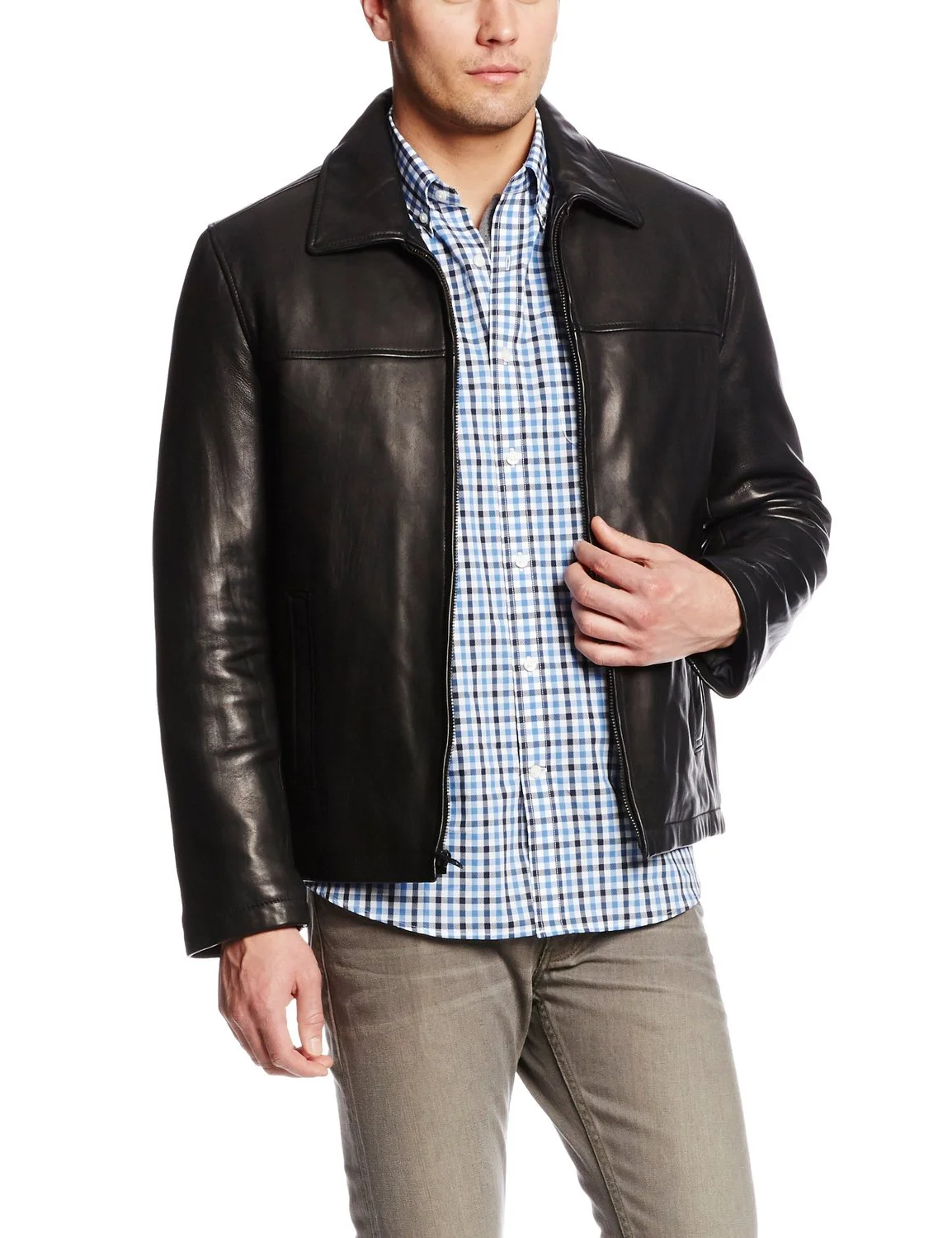 Tommy hilfiger leather jacket-black-short.jpg