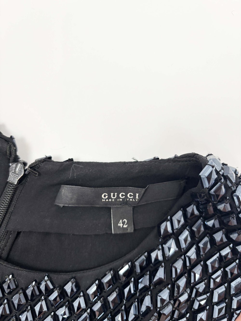 Gucci F/W 2009 black rhinestone mini dress  JAMES VELORIA
