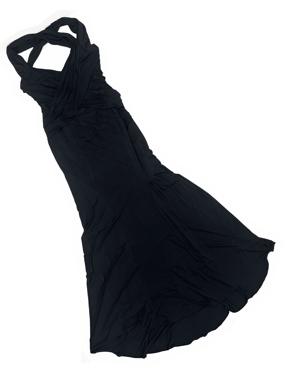 donna karan draped jersey dress Donna Karan black draped jersey gown — JAMES VELORIA