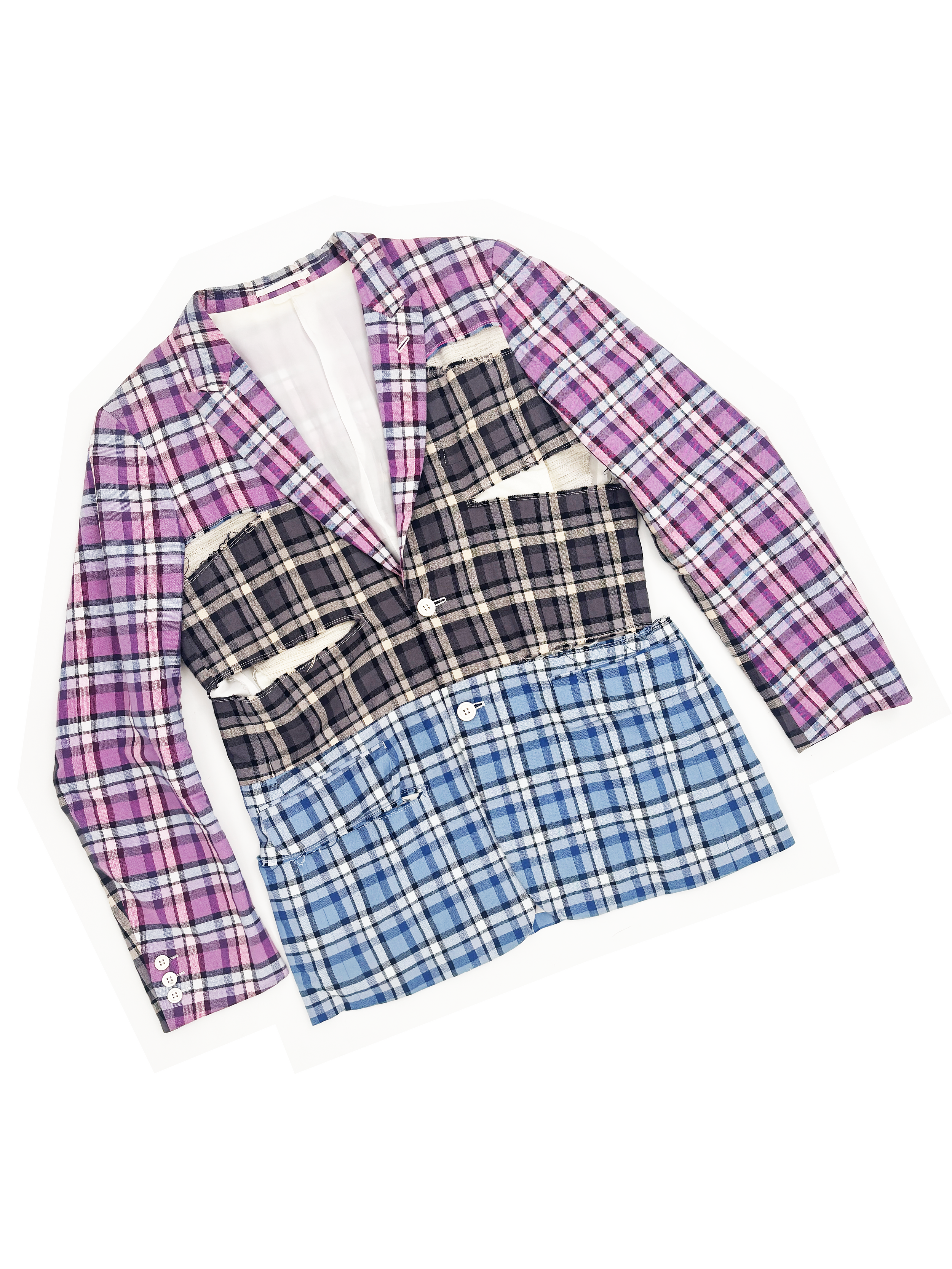 Comme des Garcons Homme Plus S/S 2019 plaid blazer