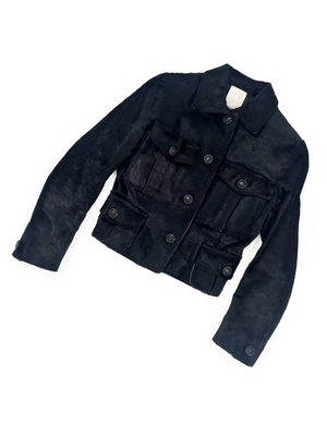Versace Versus black mesh lace jacket — JAMES VELORIA