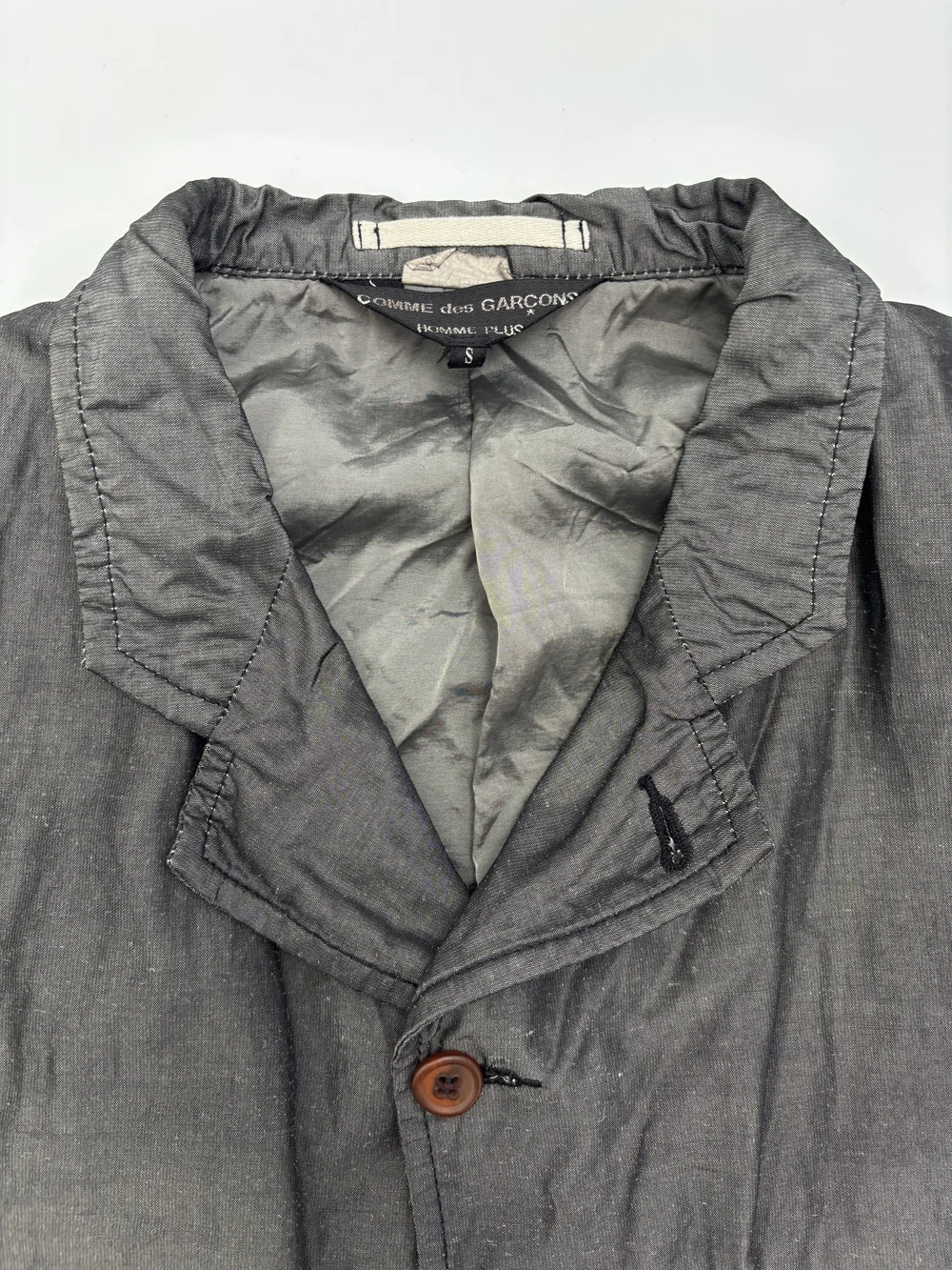 Comme des Garcons Homme Plus S/S 2014 exposed lining jacket