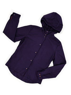 Prada Sport purple nylon hooded jacket — JAMES VELORIA
