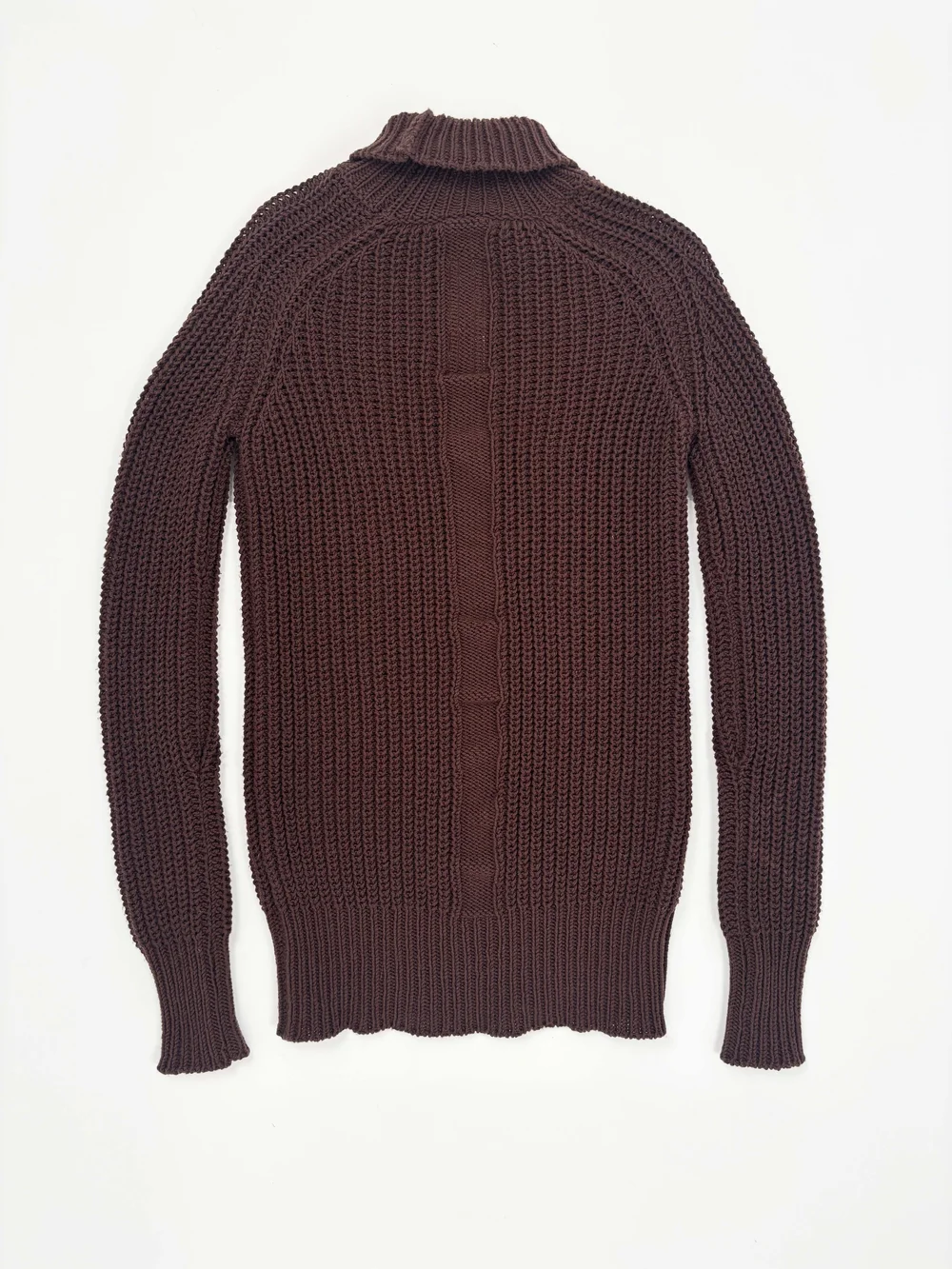 Rick Owens F/W 2014 brown chunky knit sweater — JAMES VELORIA