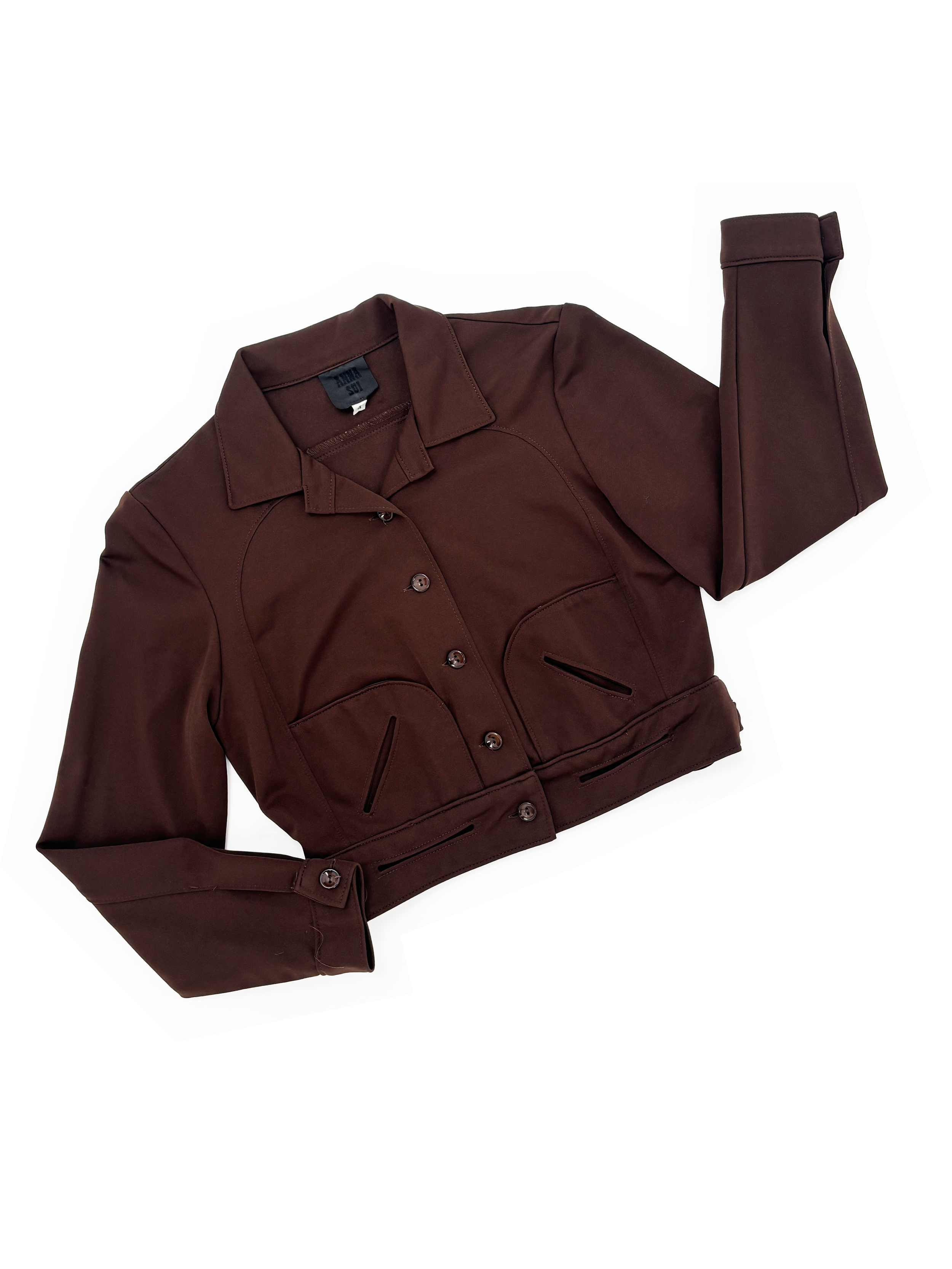 anna-sui-90s-brown-stretch-cropped-jacket-scuba-fabric-vintage-1990s-pockets.png
