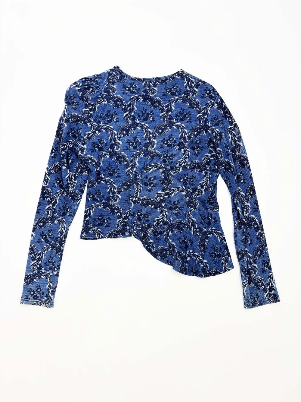 Vivienne Westwood F/W 1996 blue floral top — JAMES VELORIA