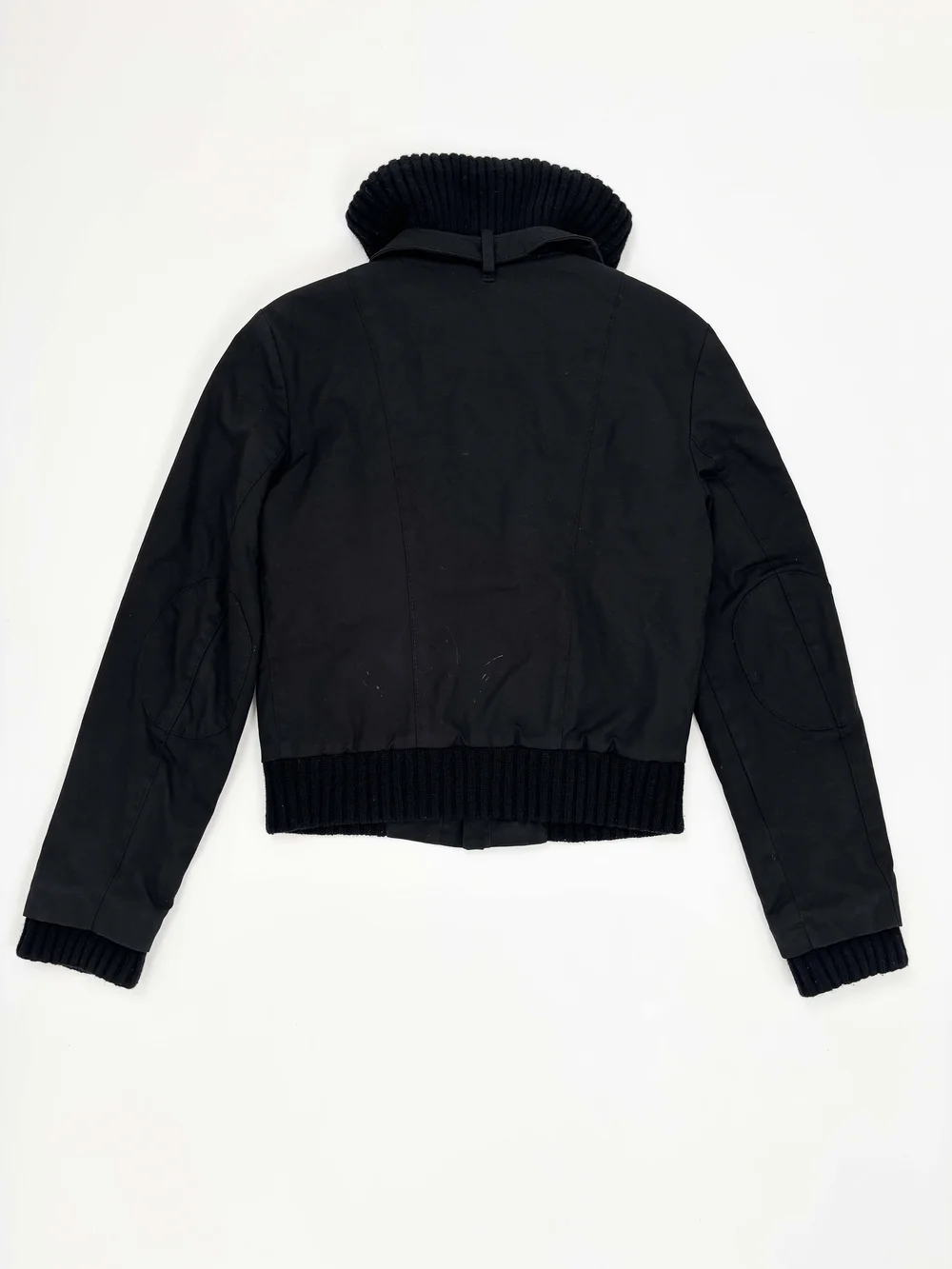 Balenciaga F/W 2003 black ribbed collar jacket — JAMES VELORIA
