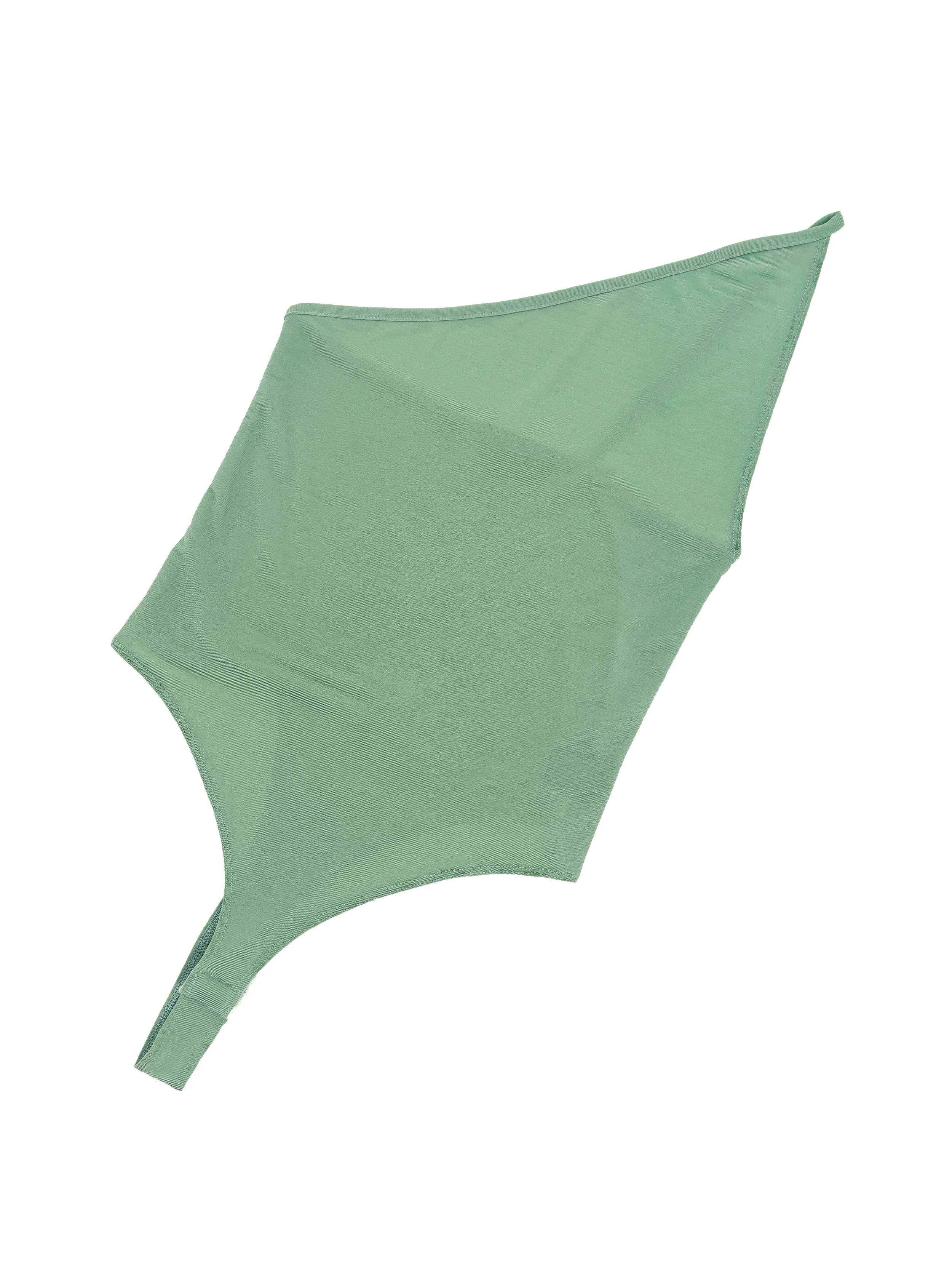 Donna Karan mint green asymmetrical bodysuit