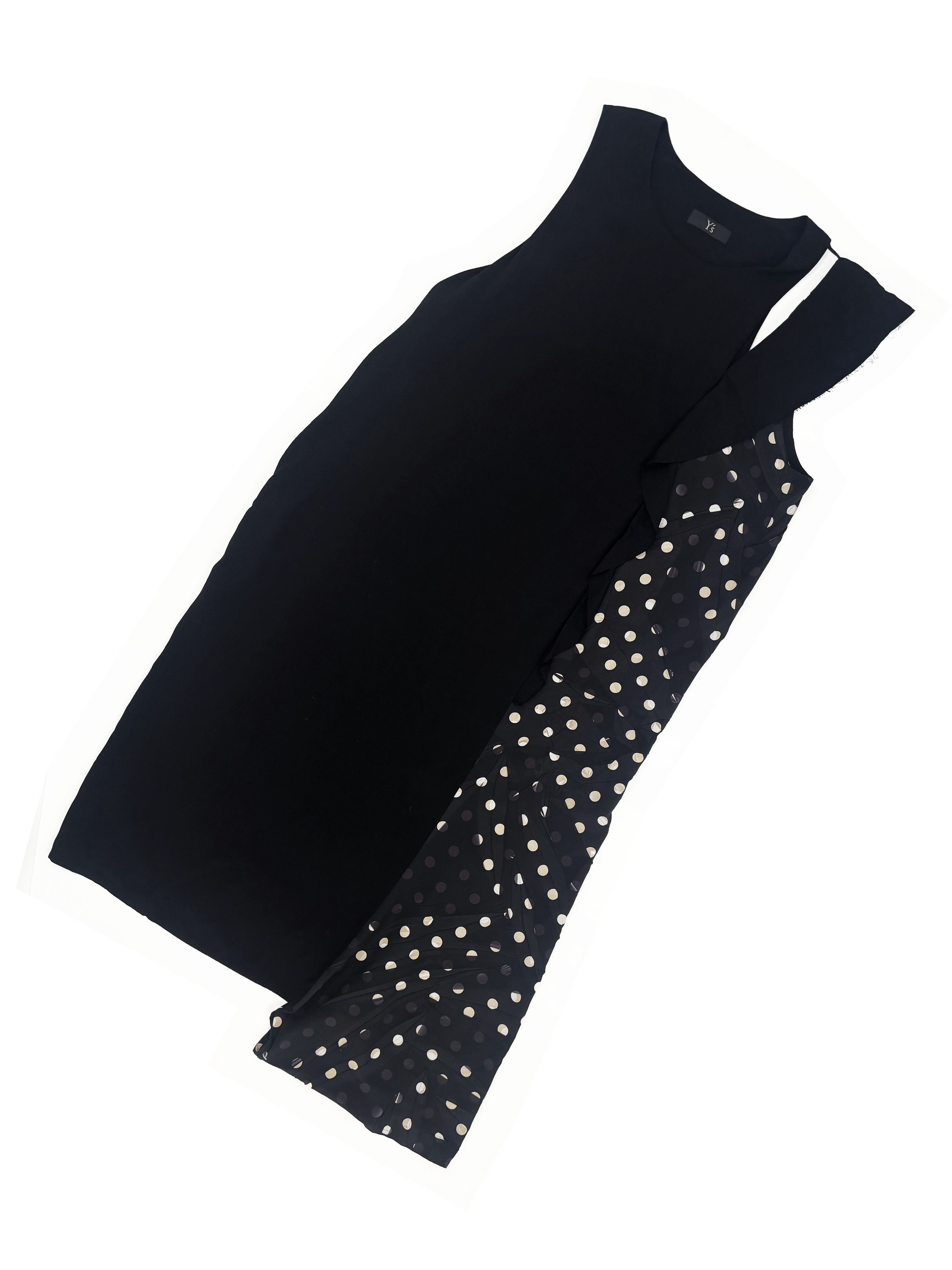 Yohji Yamamoto polka dot deconstructed dress