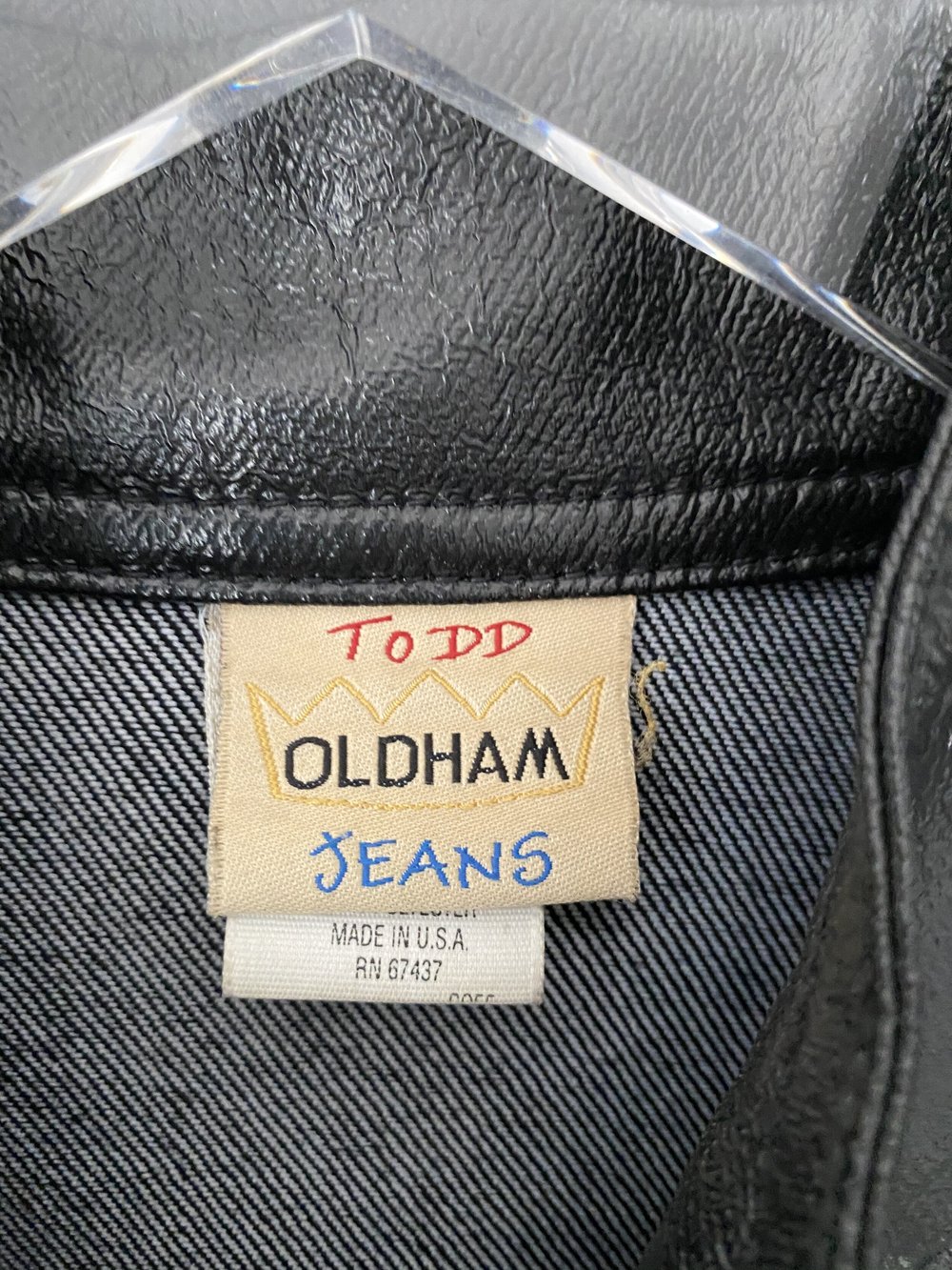 Todd Oldham coated denim jacket — JAMES VELORIA