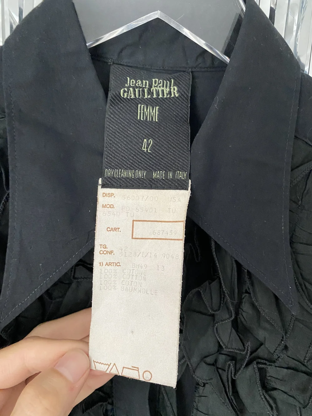Jean Paul Gaultier sheer ruffle romper — JAMES VELORIA