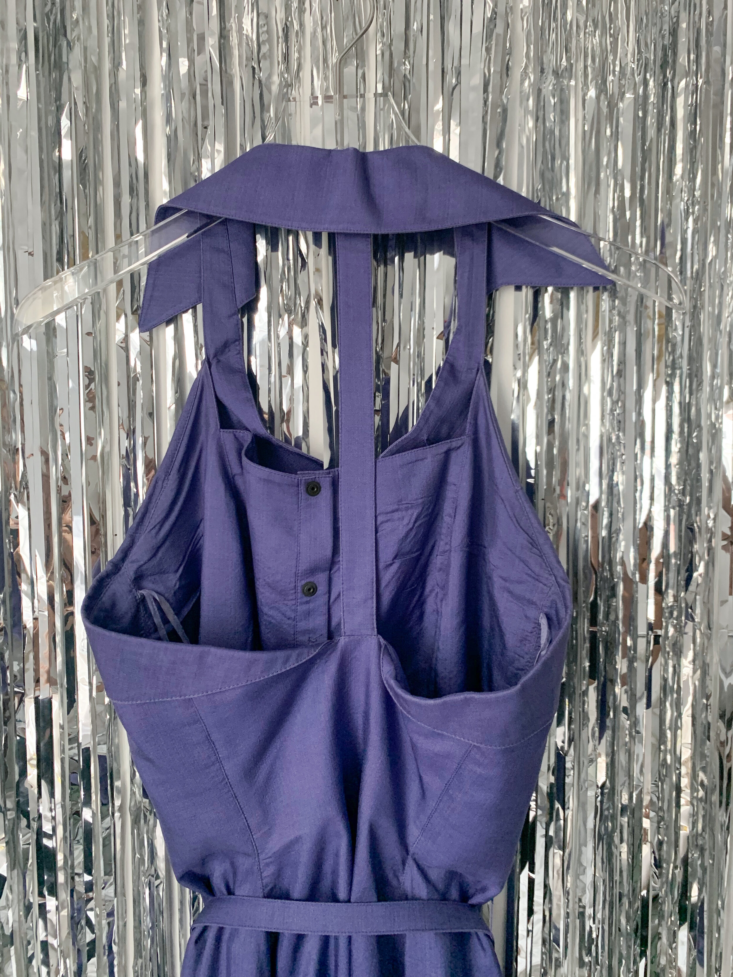 purple couture dress