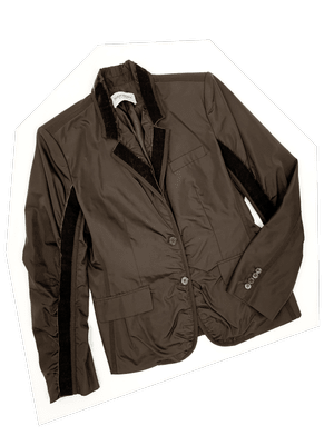 Yves Saint Laurent S/S 2002 velvet trim jacket — JAMES VELORIA