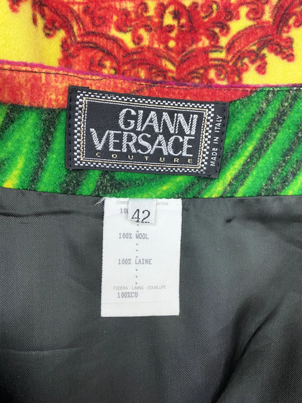 Gianni Versace F/W 1991 theater print skirt — JAMES VELORIA