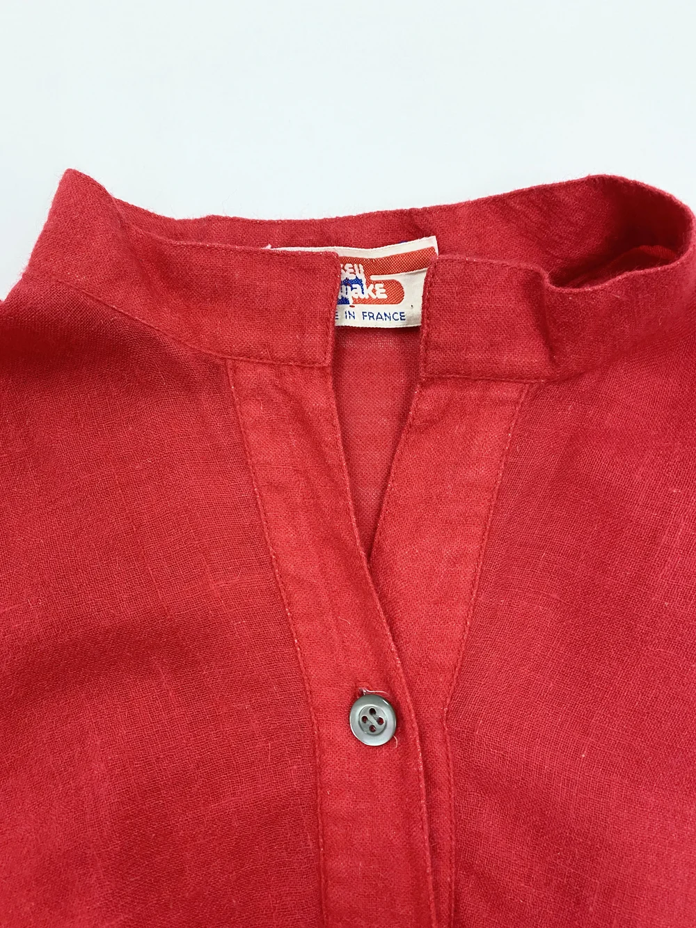 Issey Miyake 70s red batwing top — JAMES VELORIA