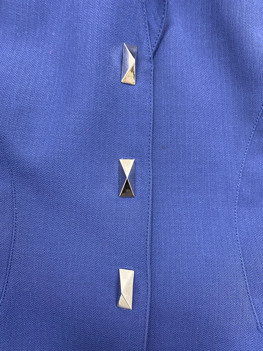 Thierry Mugler 80s blue skirt suit — JAMES VELORIA