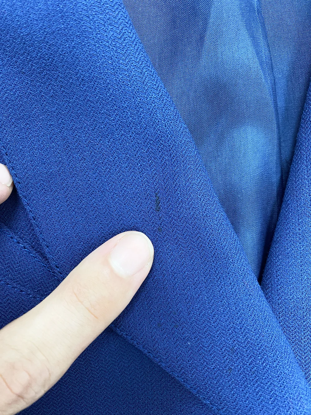 Thierry Mugler 80s blue skirt suit — JAMES VELORIA