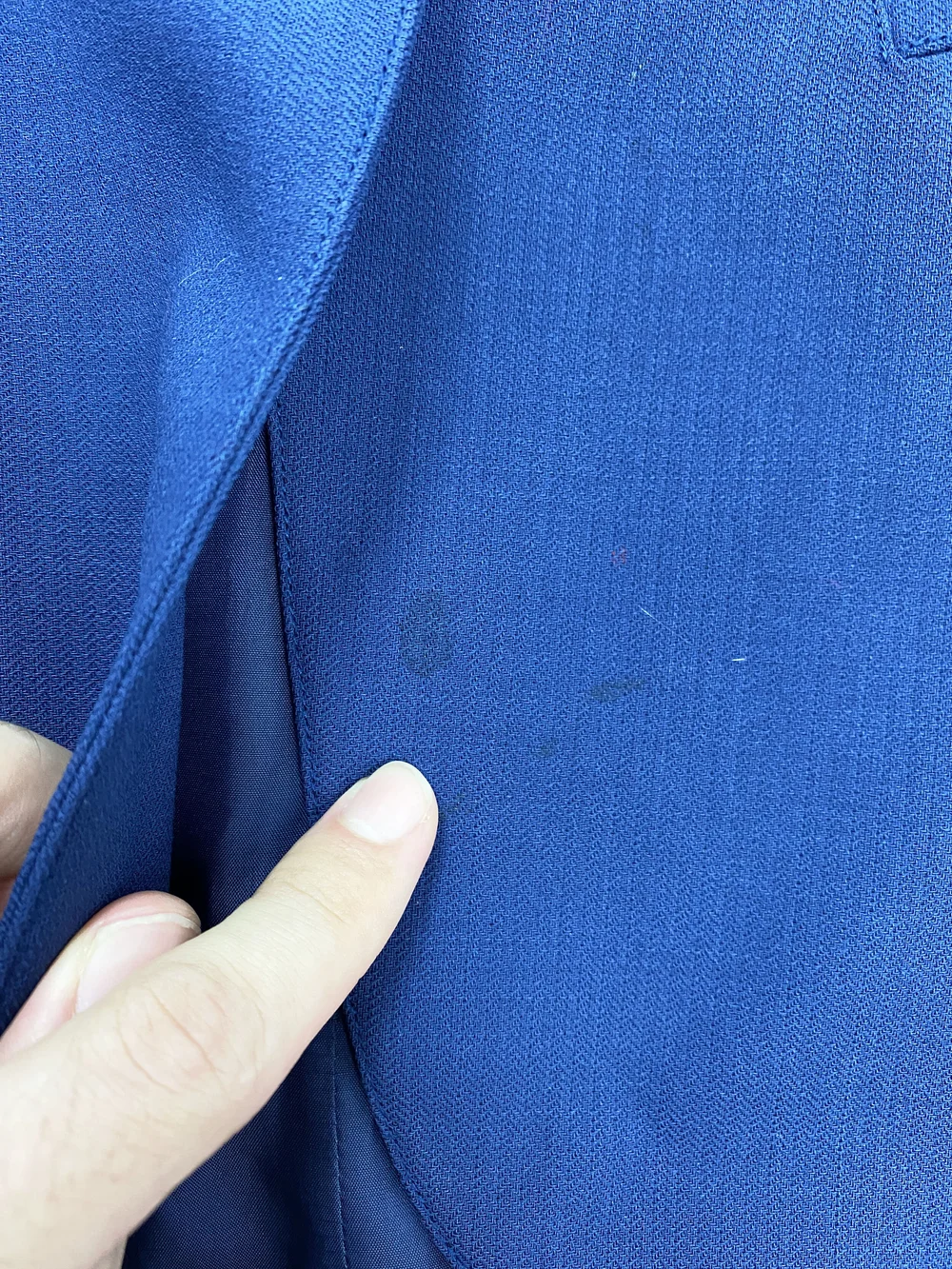 Thierry Mugler 80s blue skirt suit — JAMES VELORIA