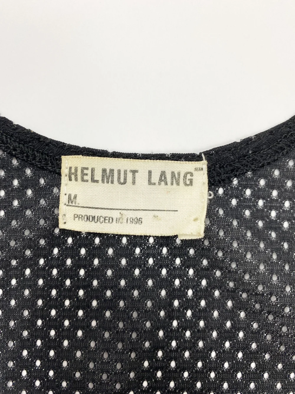 Helmut Lang S/S 1996 lace trim tank — JAMES VELORIA