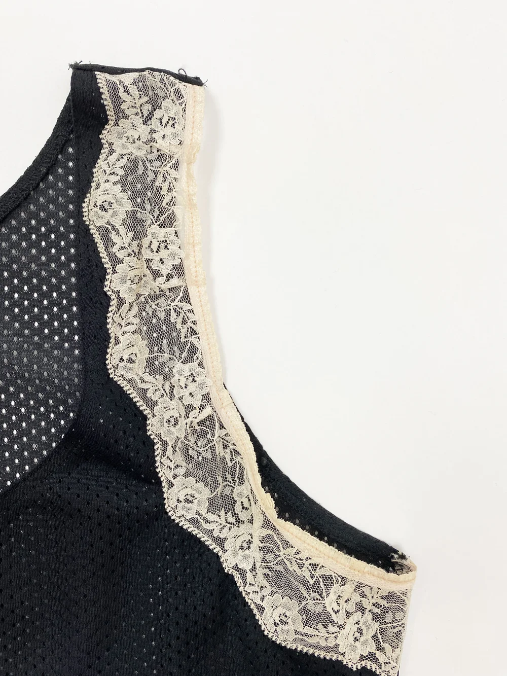 Helmut Lang S/S 1996 lace trim tank — JAMES VELORIA
