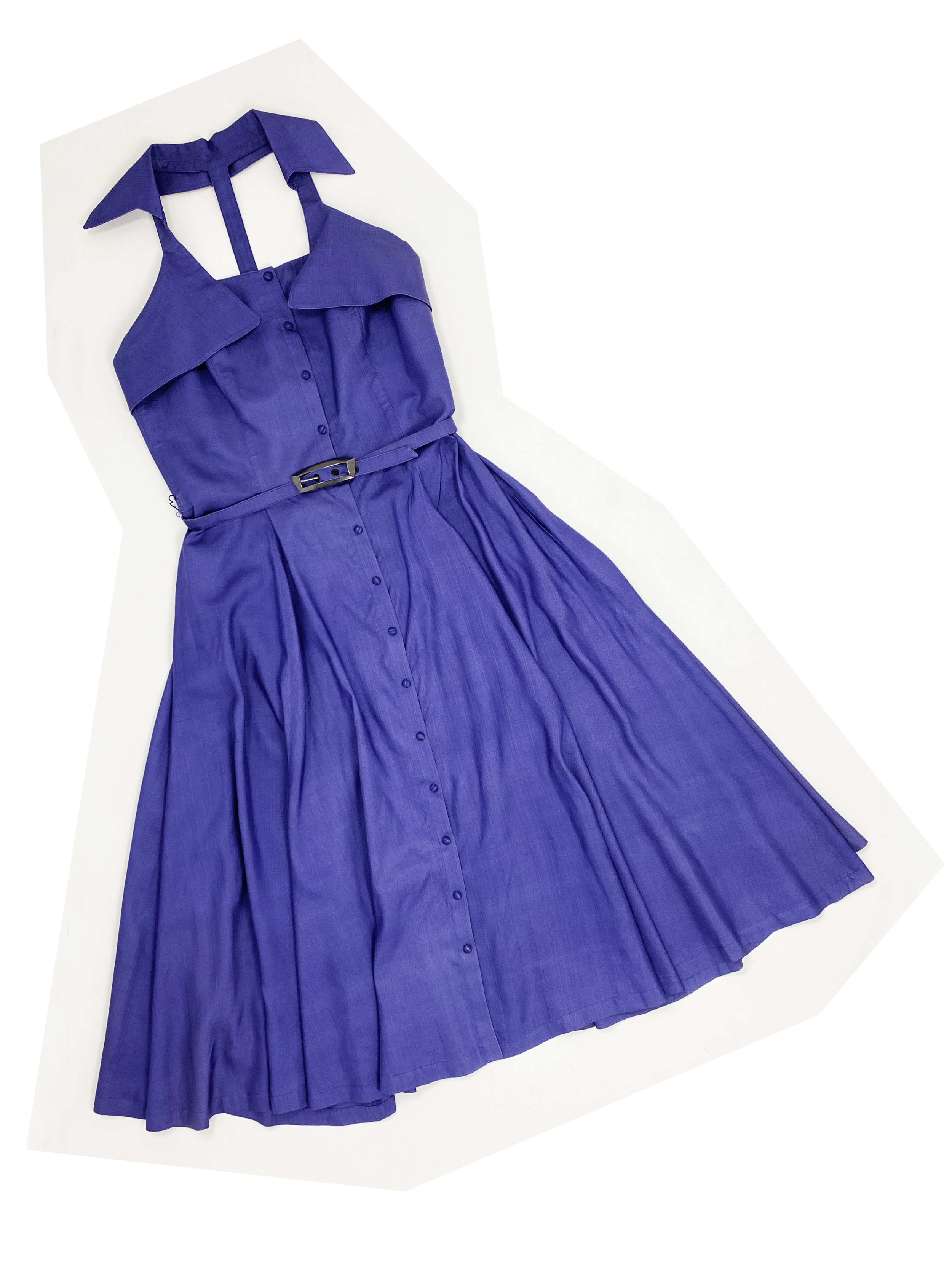 purple silk dress