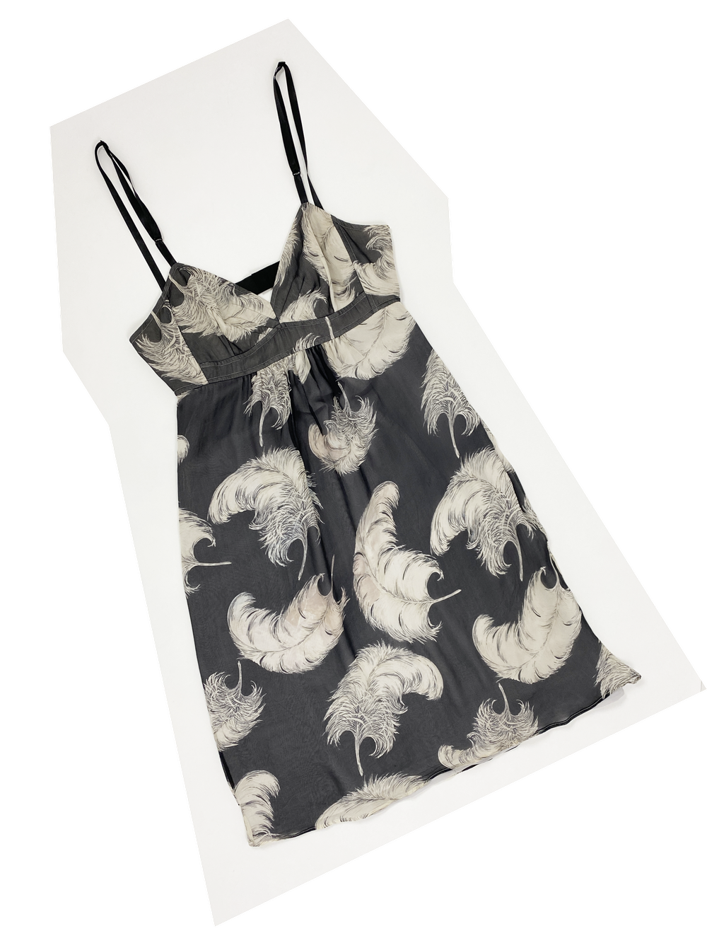 Dolce & Gabbana 90s feather print dress  JAMES VELORIA