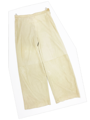 ▲HERMESエルメス イージーウエスト ジョガーパンツ 裾ジップ Hermes suede wide leg pants — JAMES VELORIA