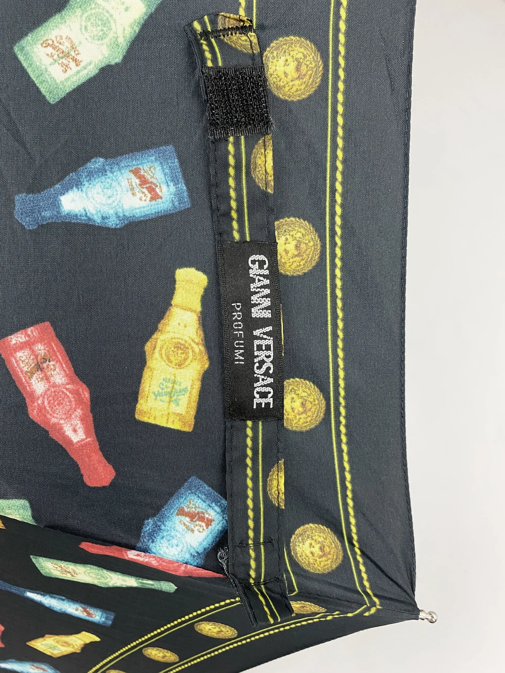 Gianni Versace 90s perfume bottle print umbrella — JAMES VELORIA