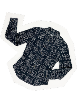 Moschino 90s tic tac toe print shirt — JAMES VELORIA