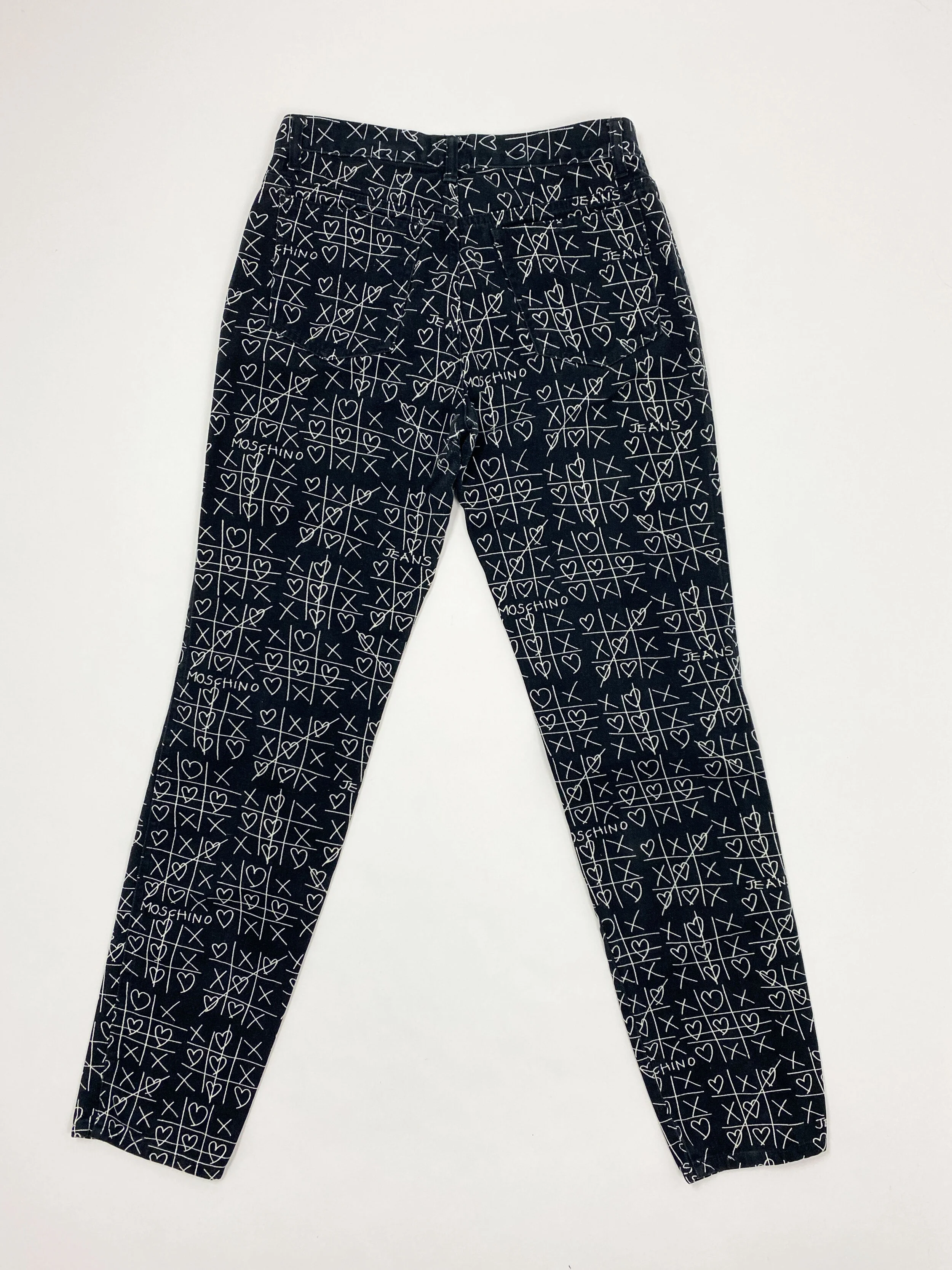 moschino pattern jeans