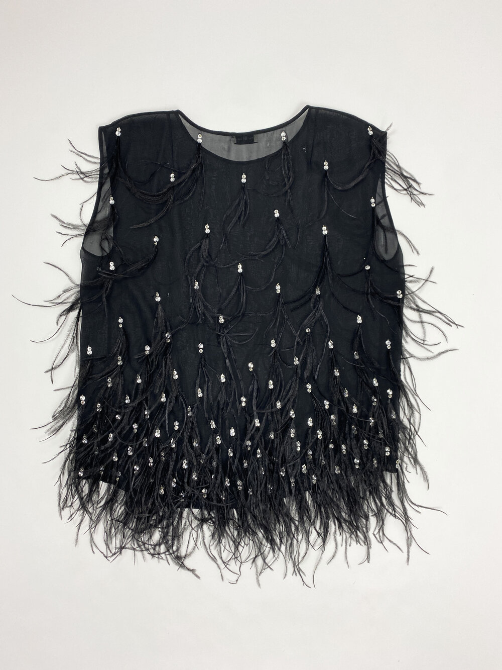 Dries Van Noten F/W 2013 feather applique top — JAMES VELORIA Dries Van Noten F/W 2013 feather applique top — JAMES VELORIA