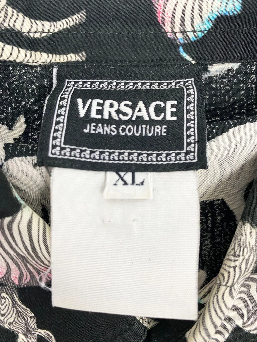 Versace Jeans Couture rainbow zebras print shirt — JAMES VELORIA