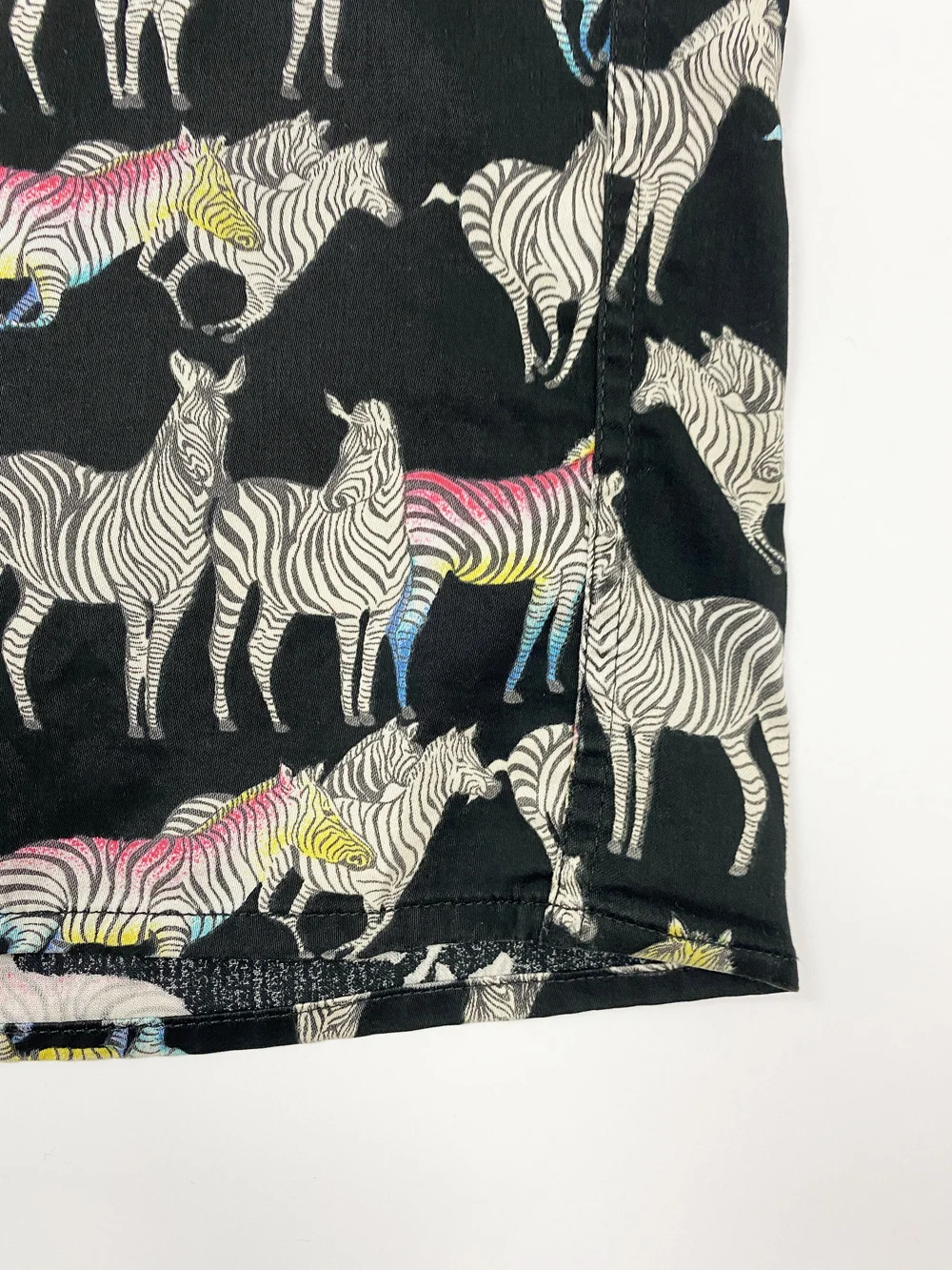 Versace Jeans Couture rainbow zebras print shirt — JAMES VELORIA