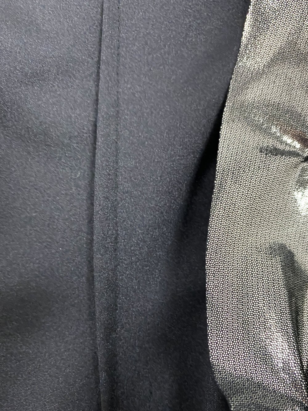 Moschino 90s silver stretch pant suit — JAMES VELORIA