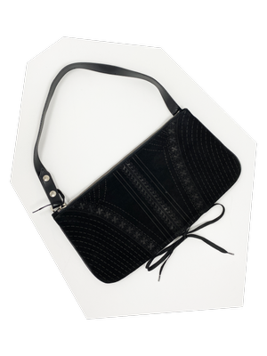 Jean Paul Gaultier trompe l'oeil lace up bag — JAMES VELORIA