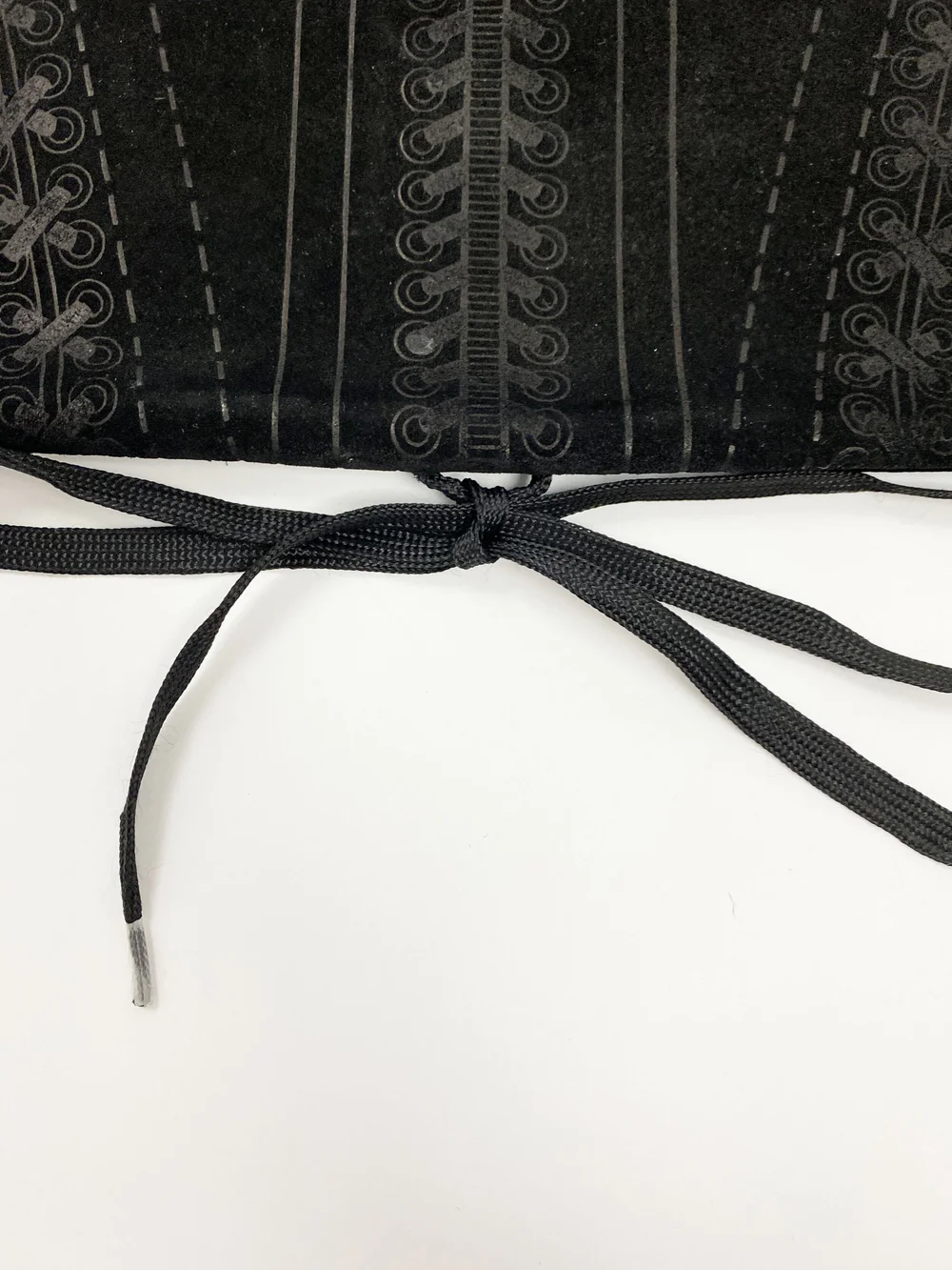 MEDI 2WAY TROMPE L’OEIL LACE PRINT SKIN Jean Paul Gaultier trompe l'oeil lace up bag — JAMES VELORIA