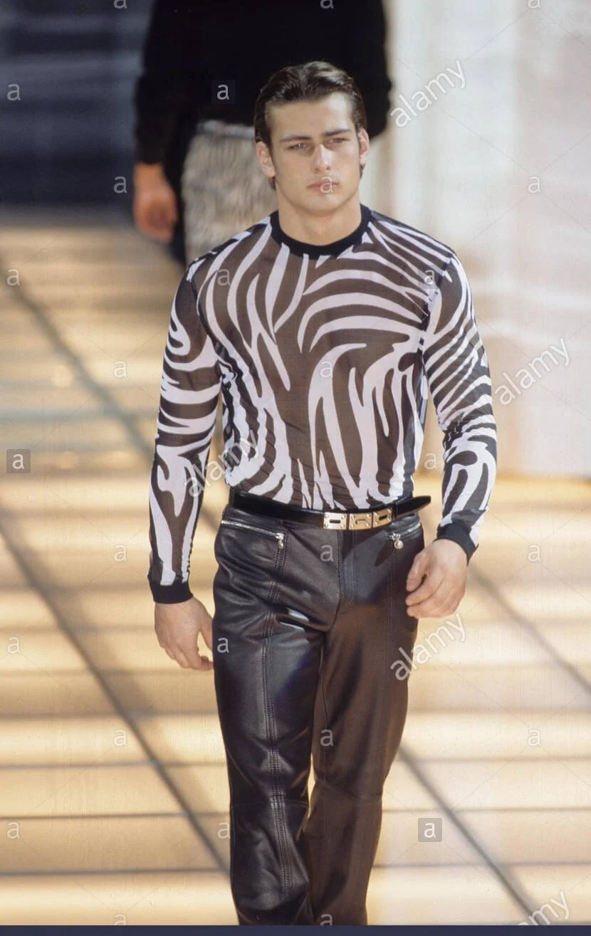 Gianni Versace F/W 1996 zebra silk shirt — JAMES VELORIA