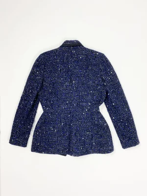 Thierry Mugler 80s boucle cutout jacket — JAMES VELORIA