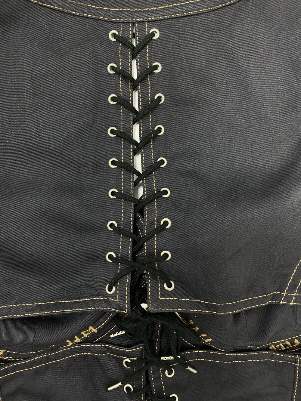 Jean Paul Gaultier cutout corset top — JAMES VELORIA