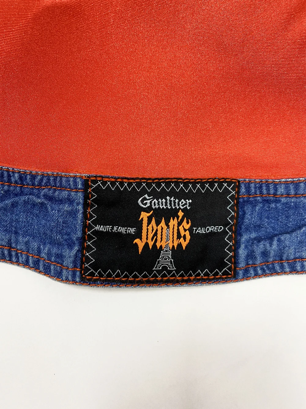 90s JEAN PAUL GAULTIER ロンＴ オレンジ 48 90s JEAN PAUL GAULTIER ロンT オレンジ 48 Jean Paul Gaultier