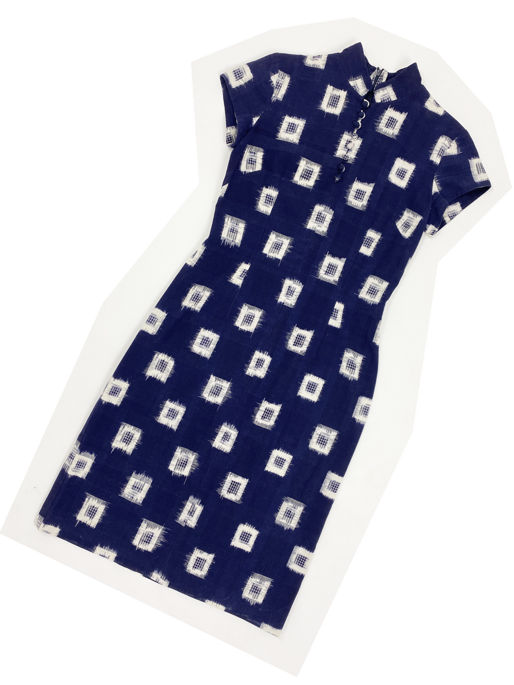 Norma Kamali OMO blue printed dress JAMES VELORIA Norma Kamali OMO blue printed dress JAMES VELORIA